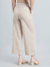 Load image into Gallery viewer, Go Colors Light Beige 100% Cotton Hakoba Wide Pant
