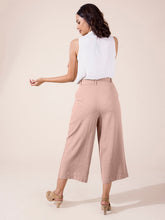 Load image into Gallery viewer, Go Colors Baby Pink Linen Blend Culottes
