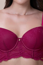 Load image into Gallery viewer, Amante Amore Padded Wired Demi Longline Bra - Anemone 09601
