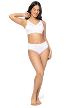 Load image into Gallery viewer, Amante Elegant Support Hipster Panty - White 78001
