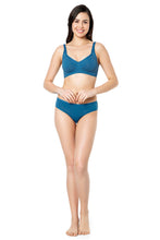 Load image into Gallery viewer, Amante Cool Contour Solid Non Padded Non-Wired Super Support Bra - Blue Sapphire 10421

