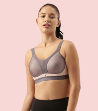 Load image into Gallery viewer, Enamor Innovations Y-panel  Bounce Control, Agion Scent Protect ,Women's Sports Bra - High-Impact, Padded, Wirefree, Full Coverage  - SB25 (Pearl)

