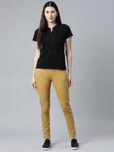 Load image into Gallery viewer, Go Colors Mustard Cotton Polyester Super Stretch Jeggings
