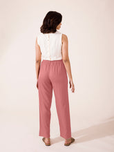 Load image into Gallery viewer, Go Colors Dusty Pink Woven Viscose Casual Pants
