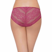Load image into Gallery viewer, Wacoal Lucy Low Waist Medium Coverage Bridal Wear Lace Bikini Panty - Wine LCP258
