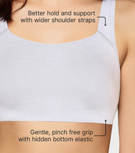 Load image into Gallery viewer, Enamor BambooBliss Pop-on Bra, Non-Padded, Wirefree, High Coverage - IB06 (Pale Grey)
