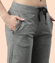Load image into Gallery viewer, Enamor Mid Rise Knee length Drawstring Closure City Shorts For Women - Slim Fit, Soft and Breathable Cotton - E044 (Mediumgrey Melange)
