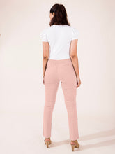 Load image into Gallery viewer, Go Colors Dusty Pink Linen Pencil Pant
