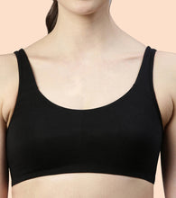 Load image into Gallery viewer, Enamor Low Impact Women's Cotton Everyday Sports Bra - All Day Comfort, Non Padded, Wirefree, High Coverage - SB06 (White)
