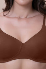 Load image into Gallery viewer, Amante Breathe Bliss Padded Non-Wired T-Shirt Bra - Cambridge Brown 04901
