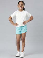 Load image into Gallery viewer, Go Colors Baby Mint Cotton Knit Shorts
