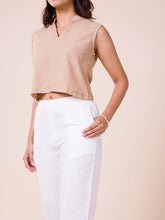 Load image into Gallery viewer, Go Colors White Cotton Stretch Dhoti Pant
