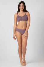 Load image into Gallery viewer, Amante Chic Smooth Non-Padded Non-Wired Minimizer Bra - Grape Shake 09801
