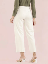 Load image into Gallery viewer, Go Colors Cream Ponte Wide Pants
