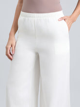 Load image into Gallery viewer, Go Colors Cream Linen Lace Palazzo
