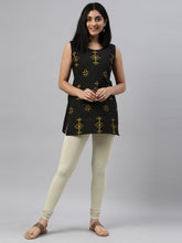 Load image into Gallery viewer, Go Colors Green Mist Cotton Stretch Churidar
