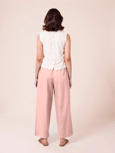 Load image into Gallery viewer, Go Colors Baby Pink Cotton Wide Leg Pants
