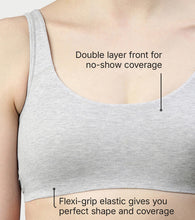 Load image into Gallery viewer, Enamor Low Impact Women's Cotton Everyday Sports Bra - All Day Comfort, Non Padded, Wirefree, High Coverage - SB06 (Greymelange)

