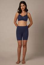 Load image into Gallery viewer, Amante Smooth Mid-thigh Cotton Shortie Liner - Midnight 76901
