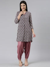Load image into Gallery viewer, Go Colors Light Wine Woven Viscose Harem Pant
