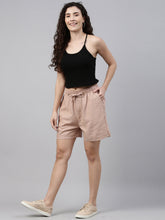 Load image into Gallery viewer, Go Colors Baby Pink Linen Shorts
