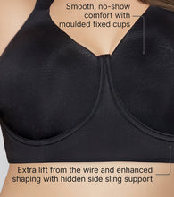 Load image into Gallery viewer, Enamor Classic Wired Support Bra, Non-Padded, Wired, Full Coverage - F221 (Black)
