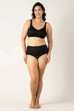 Load image into Gallery viewer, Amante Mystic Poise Non-padded Non-wired Minimizer Bra - Black
