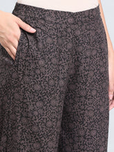 Load image into Gallery viewer, Go Colors Black Woven Viscose Printed Palazzo

