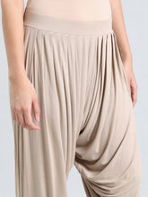Load image into Gallery viewer, Go Colors Dark Beige Viscose Stretch Patiala
