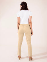 Load image into Gallery viewer, Go Colors Wheat Linen Pencil Pant
