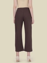 Load image into Gallery viewer, Go Colors Dark Brown Ponte Wide Pants
