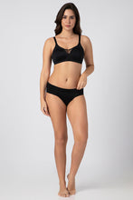 Load image into Gallery viewer, Amante Chic Smooth Non-Padded Non-Wired Minimizer Bra - Black 09801
