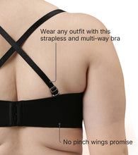 Load image into Gallery viewer, Enamor Strapless Multiway Styling Women's T-Shirt Bra - Padded, Wired, Medium Coverage - F074 (Available in Plus Sizes) (Black)
