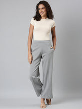 Load image into Gallery viewer, Go Colors Dusty Green Roma Ponte Wide Pants
