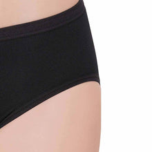 Load image into Gallery viewer, Wacoal Hygieni Mid Waist Full Coverage Night Wear High Absorbency Period Panty - Black WU5202
