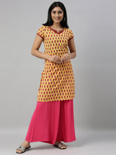 Load image into Gallery viewer, Go Colors Young Fuchsia Viscose Knit Palazzo
