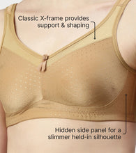 Load image into Gallery viewer, Enamor Hidden X-Frame and Smoothening Women's Full Support Everyday Bra - Jiggle control, Non Padded, Wirefree, Full Coverage - FB12 (Available in Plus sizes) (Buff)
