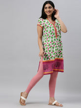 Load image into Gallery viewer, Go Colors Dusty Rose Cotton Stretch Ankle Length Leggings
