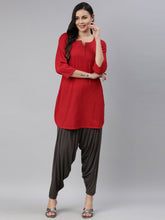 Load image into Gallery viewer, Go Colors Silver Grey Viscose Stretch Patiala
