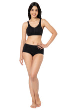 Load image into Gallery viewer, Amante Cotton Daily Support Solid Non Padded Non-Wired Bra - Black 93201
