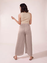 Load image into Gallery viewer, Go Colors Copper Polyester Shiny Palazzo
