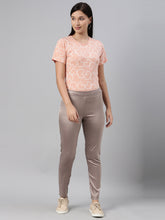 Load image into Gallery viewer, Go Colors Copper Polyester Shiny Pants
