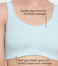 Load image into Gallery viewer, Enamor Low Impact Women's Cotton Everyday Sports Bra - All Day Comfort, Non Padded, Wirefree, High Coverage - SB06 (Capri Melange)
