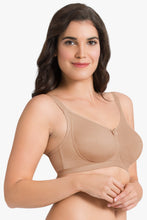 Load image into Gallery viewer, Amante Ultimo Essential Cotton Non-Padded Non-Wired Bra (Pack of 2) - Sandalwood-Black
