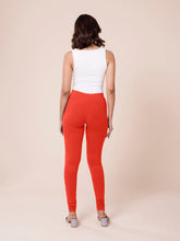 Load image into Gallery viewer, Go Colors Rust Cotton Stretch Churidar
