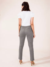 Load image into Gallery viewer, Go Colors Ebony Grey Linen Pencil Pant
