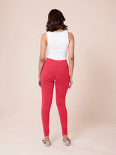 Load image into Gallery viewer, Go Colors Rusty Rose Cotton Stretch Churidar
