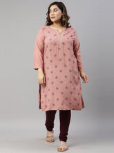 Load image into Gallery viewer, Go Colors Dark Purple Cotton Stretch Churidar
