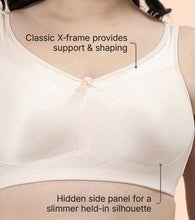 Load image into Gallery viewer, Enamor Hidden X-Frame and Smoothening Women's Full Support Everyday Bra - Jiggle control, Non Padded, Wirefree, Full Coverage - FB12 (Available in Plus sizes) (Pink Champagne)
