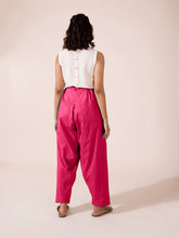 Load image into Gallery viewer, Go Colors Dark Rose Cotton Salwar
